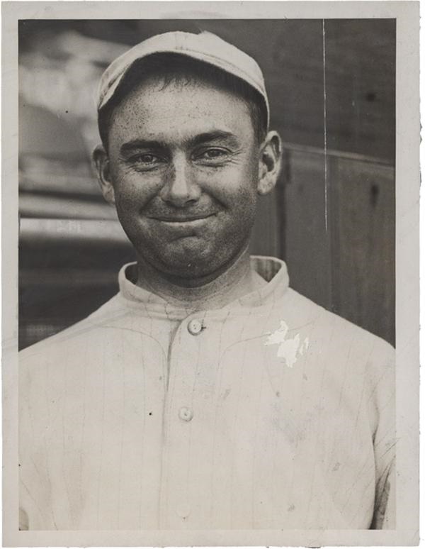 - Amazing Duffy Lewis Red Sox Baseball Photograph (1915)