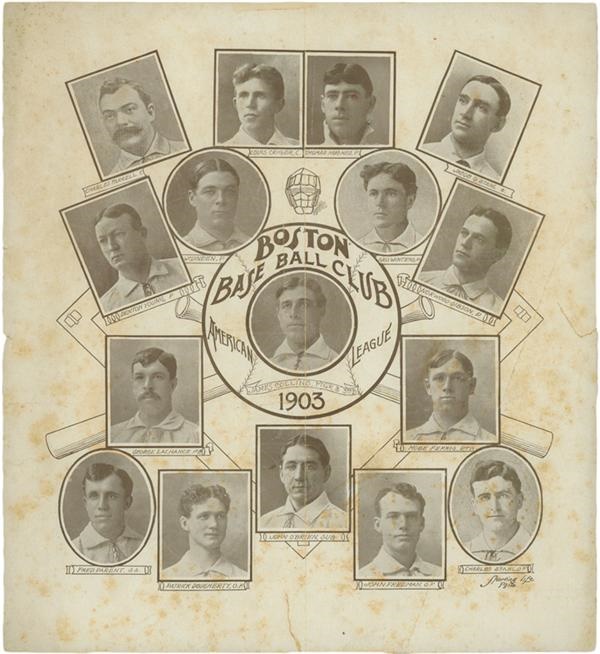 - 1903 Boston Americans Sporting Life Baseball Team Premium