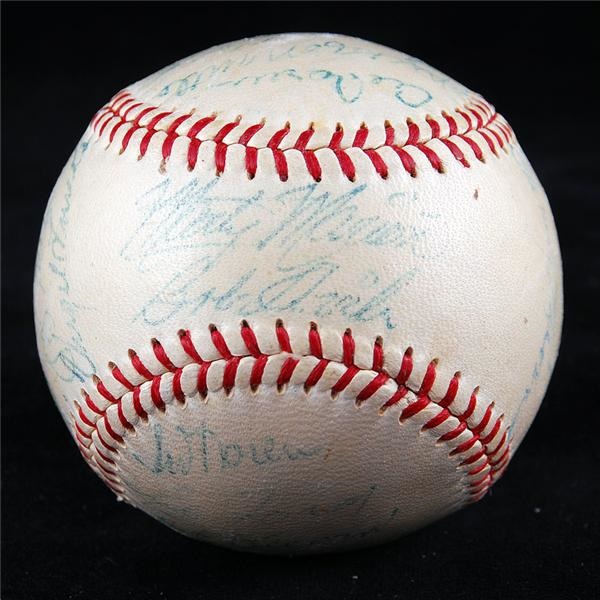 - 1954 American League All-Star Team Signed Baseball