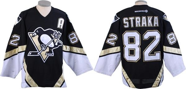 2002-03 Martin Straka Pittsburgh Penguins Game Worn Jersey