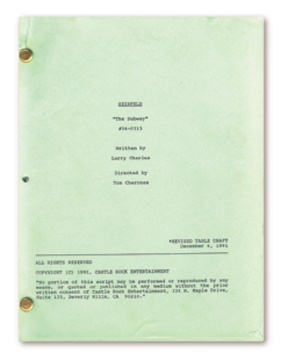 "The Subway" Seinfeld Television Script