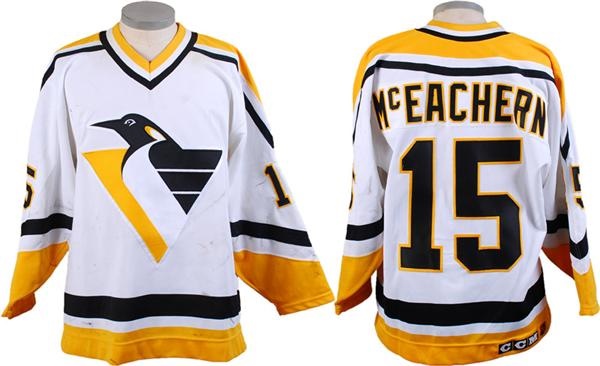 Hockey Equipment - 1994-95 Shawn McEachern Pittsburgh Penguins Game Worn Jersey