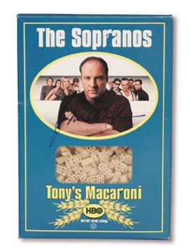 TV - The Sopranos Signed Pasta Box.