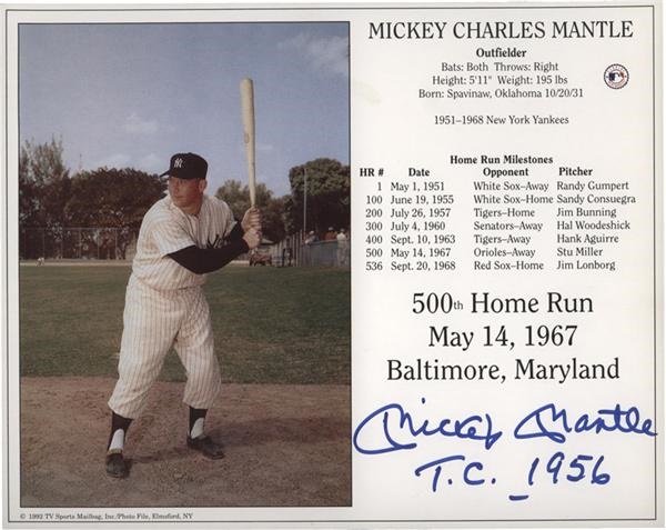 Baseball Autographs - 500 Home Run Hitter / 300 Game Winner Signed Photographs (18)