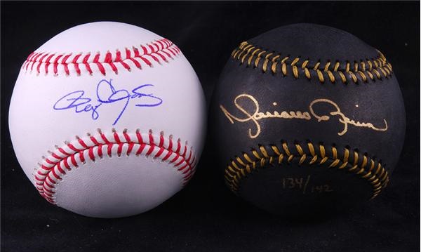 - Roger Clemens and Mariano Rivera Single Signed Baseballs (2)