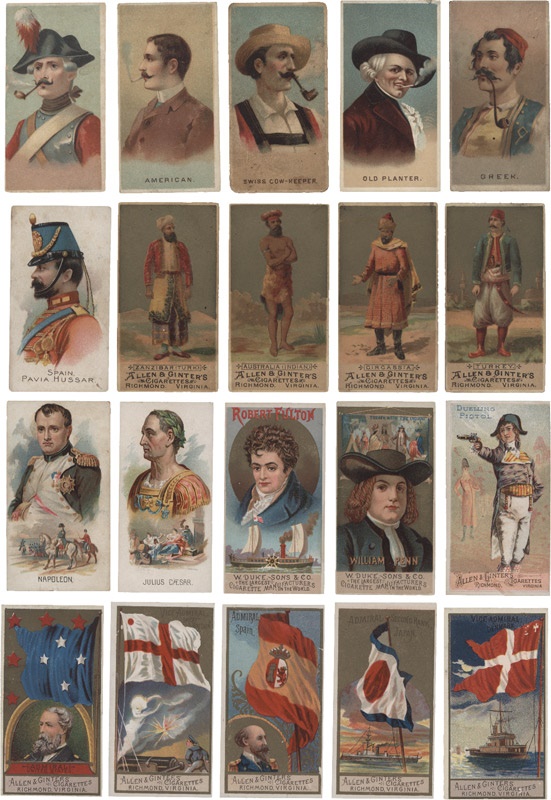 Nonsports Trading Cards - Collection of 19th Century Nonsports Tobacco Cards (76)