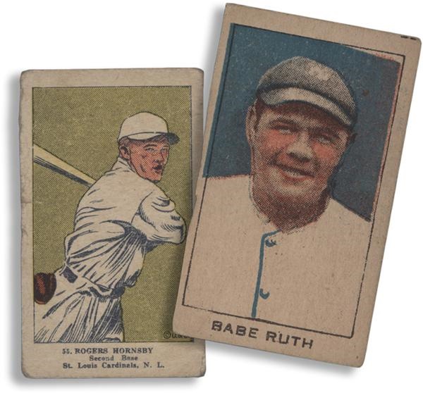 - 1920 W519 Babe Ruth and 1923 W515-1 Rogers Hornsby