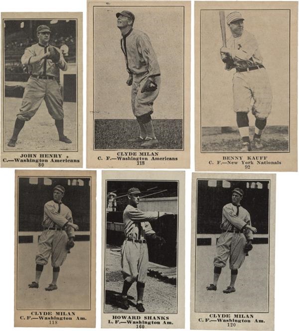 - 1916 Boston Store &amp; Herpolsheimer Baseball Cards (6)