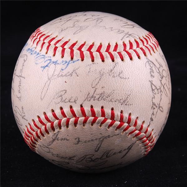 Baseball Autographs - 1955 Detroit Tigers Team Signed Baseball