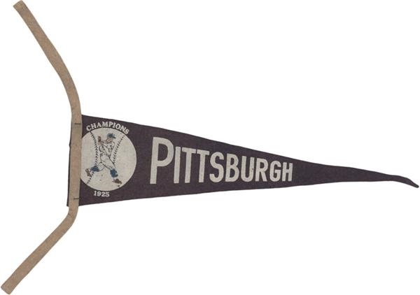 Ernie Davis - 1925 Pittsburgh Pirates Champions Mini Pennant