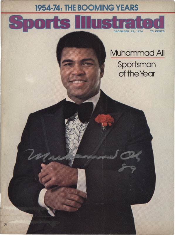 - Muhammad Ali Signed 1974 Sports Illustrated Magazine