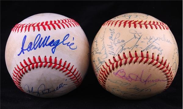 Baseball Autographs - 1954 New York Giants Team Signed Baseball NL Champions & More (2)