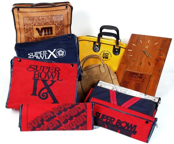 - Collection of Official Super Bowl Bags Given to Press &amp; More (10)