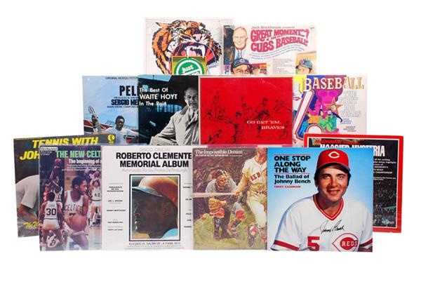 - Sports Record Collection (37) with Signed and Rare Albums