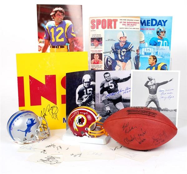 Football - Football Autograph Collection with Hall of Famers