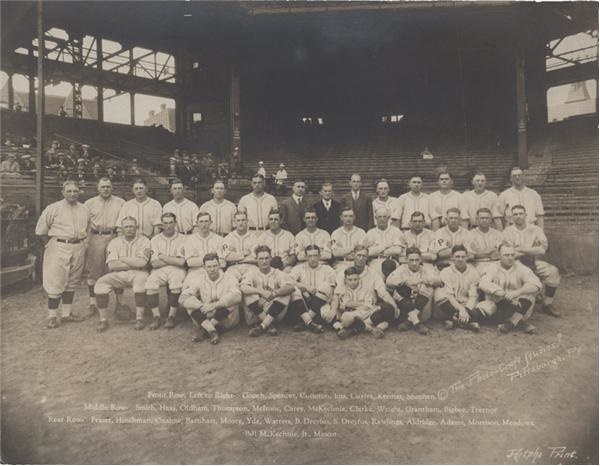 1925 WS Champs Pittsburgh Pirates Team Photo w/ Cuyler by Artpho