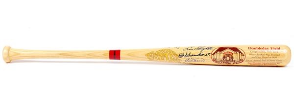 Baseball Autographs - Cooperstown Bat Company Bat signed by (9) Hall of Famers