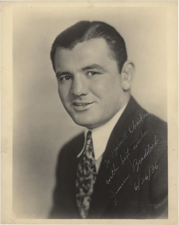 - Jim Braddock Vintage Signed Photo (1936)