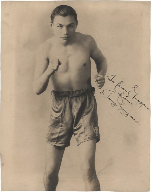 Muhammad Ali & Boxing - Spectacular Tony Canzoneri Vintage Signed Photo