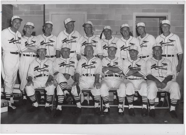 Baseball Photographs - St Louis Cardinals Old Time Greats Photo with Many Hall of Famers (1959)