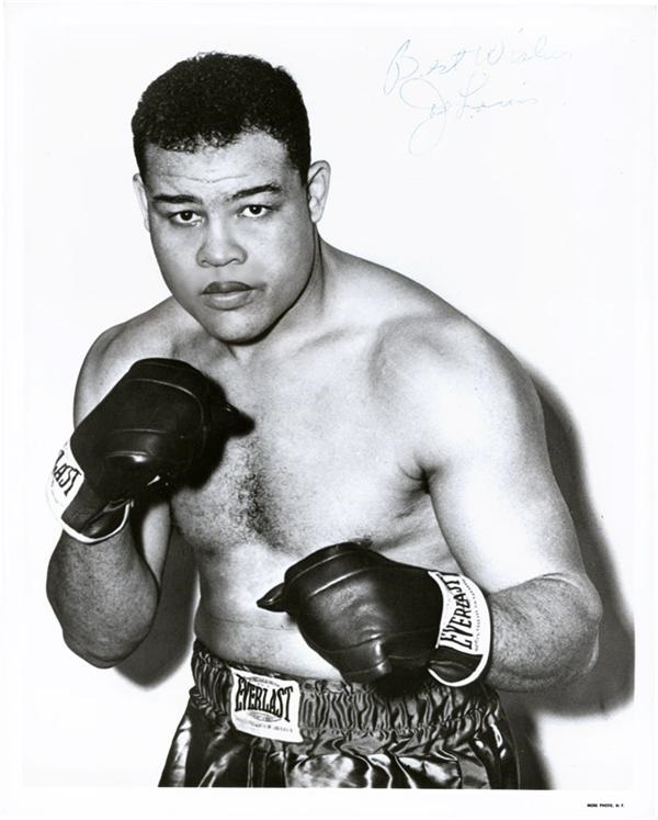 Muhammad Ali & Boxing - Joe Louis Signed 8 x 10 Photograph