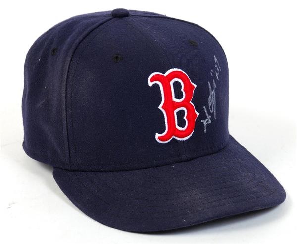 Hideki Okajima Boston Red Sox Game Used Hat