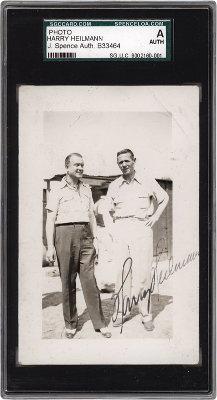Baseball Autographs - Harry Heilmann Signed Photograph