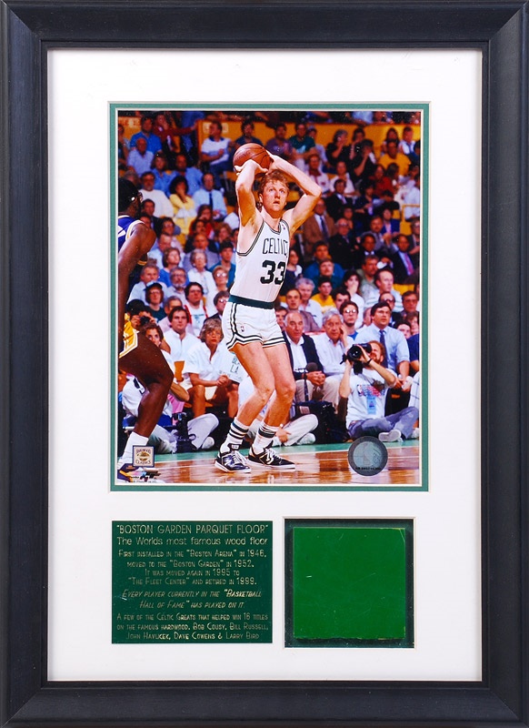 Boston Garden Parquet Floor Framed Display