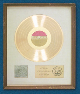 Eric Clapton - Cream RIAA Gold "White Matte" Award (17.5x21.5")