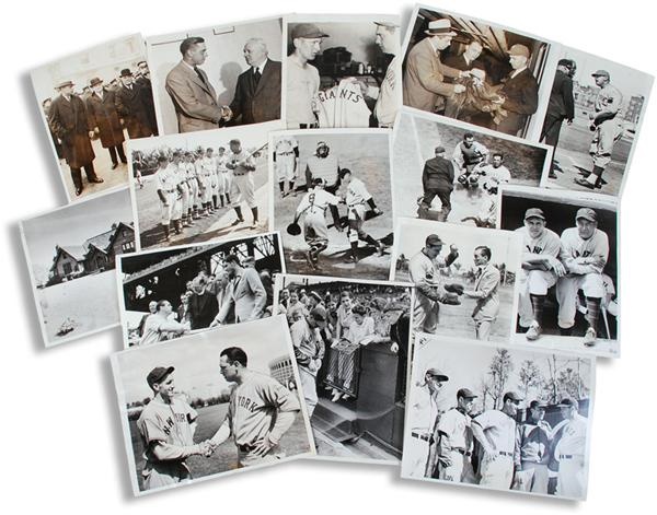 Baseball Photographs - Lots - Great 1930's Bill Terry Baseball Photos from SFX Archives (15)