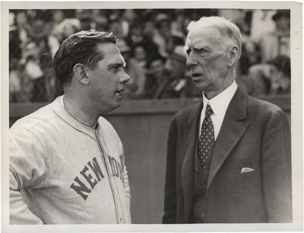 Baseball Photographs - Lots - Bill Terry with Greats of the Game Vintage Photos from SFX Archives (10)