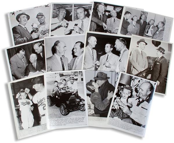 Walt Alston Dodgers Photographs with Notables from SFX Archives (35)