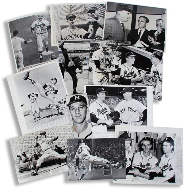 Baseball Photographs - Lots - Warren Spahn Photographs from SFX Archives (36)