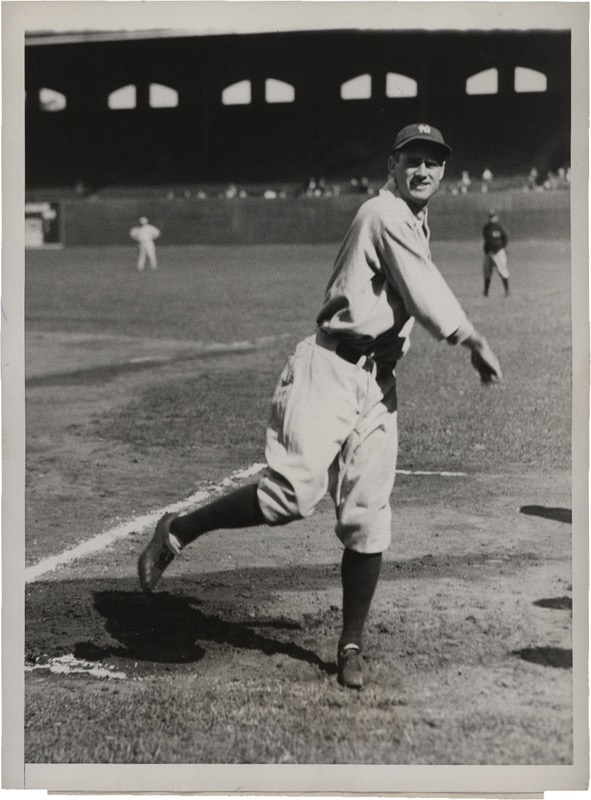 Baseball Photographs - Earle Combs Yankees Photo SFX Archives (1928)