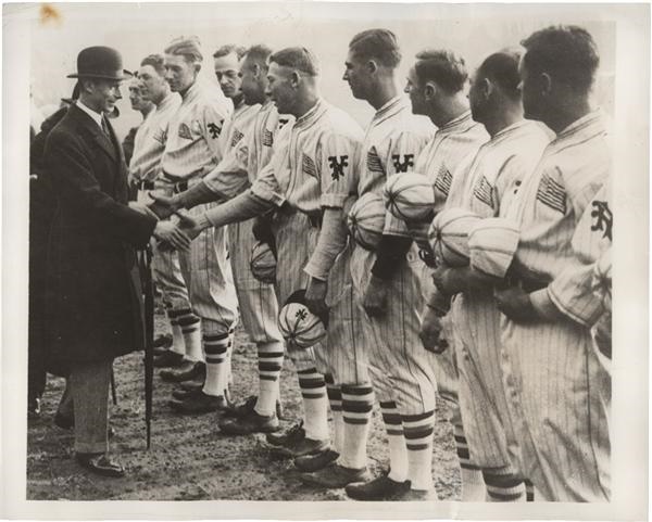 Baseball Photographs - 1924 NY Giants World Tour Photo with Duke of York SFX Archives