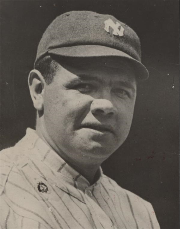Baseball Photographs - Great Babe Ruth Portrait from SFX Archives (1926)