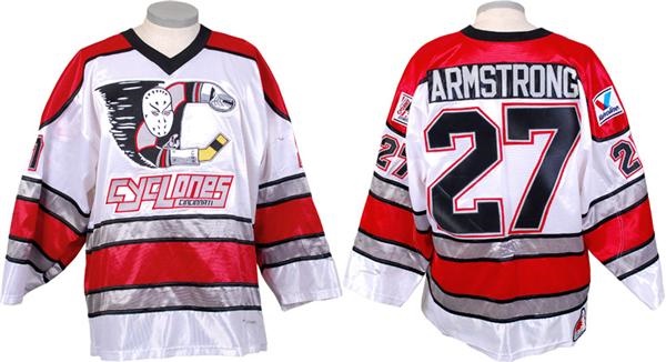 Game Used Hockey - 1992-93 Bill Armstrong Cincinnati Cyclones IHL Game Worn Jersey