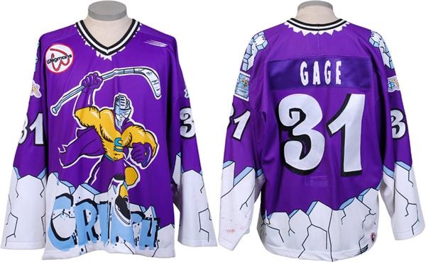 - 1998-99 Joaquin Gage Syracuse Crunch AHL Game Worn Jersey