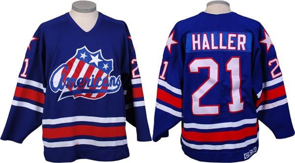 - 1990-91 Kevin Haller Rochester Americans AHL Game Worn Jersey