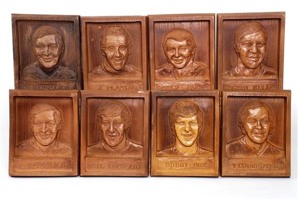 Collection of Colgate Hockey Plaques (8)