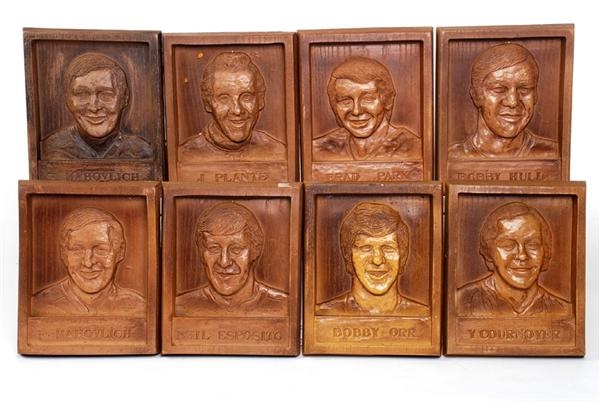 Memorabilia Hockey - Collection of Colgate Hockey Plaques (8)