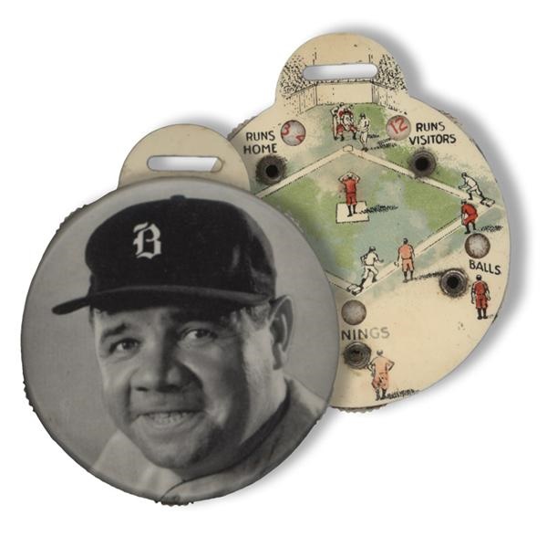 Baseball Memorabilia - 1935 Babe Ruth Quaker Oats Baseball Scorer