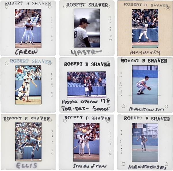 Large Collection of 1977-79 American League Baseball Color Slides (500+)