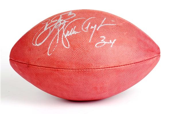 Walter Payton and Emmit Smith Signed Football