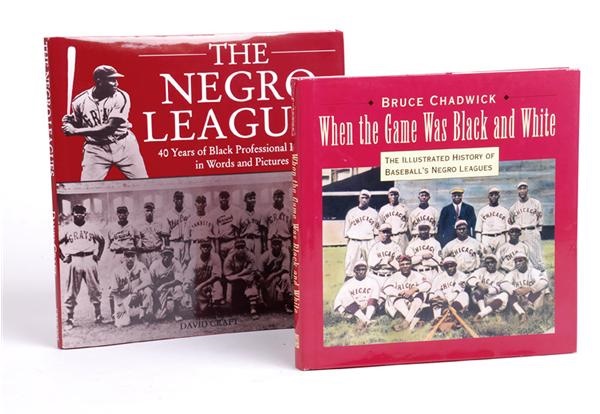 - Two Negro League Greats Signed Books with (39) Total Signatures