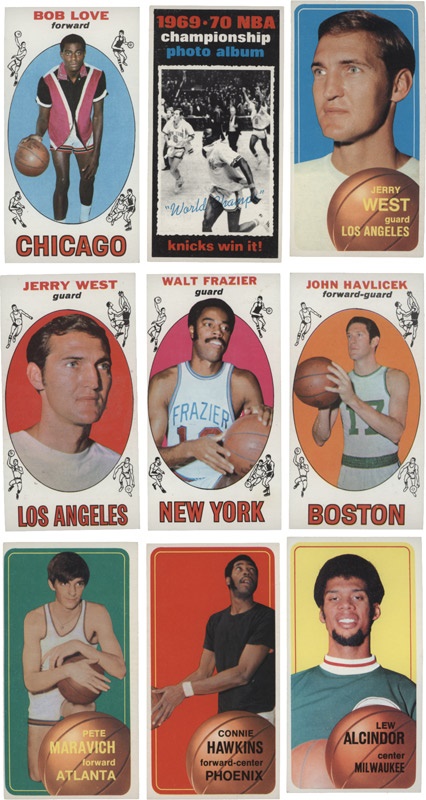 - 1969-72 Topps Basketball Cards with Pete Maravich (38)