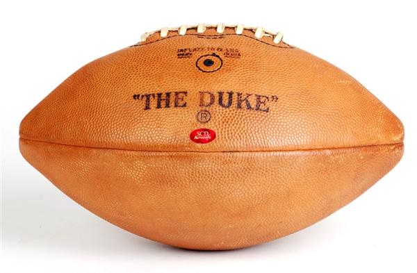 Football - 1960s NFL Bert Bell The Duke Game Used Football
