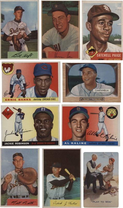 - 1953-1955 Topps High Grade Card Lot with Stars (15)