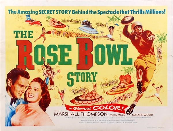 Football - 1952 The Rose Bowl Story Movie Poster