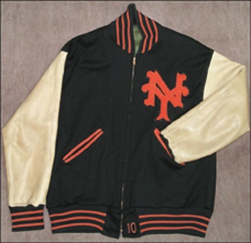 Giants - 1947 Buddy Kerr Game Worn Warm-Up Jacket